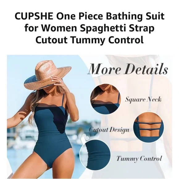 COPY - NWT large one piece dark teal swimsuit - Picture 3 of 7